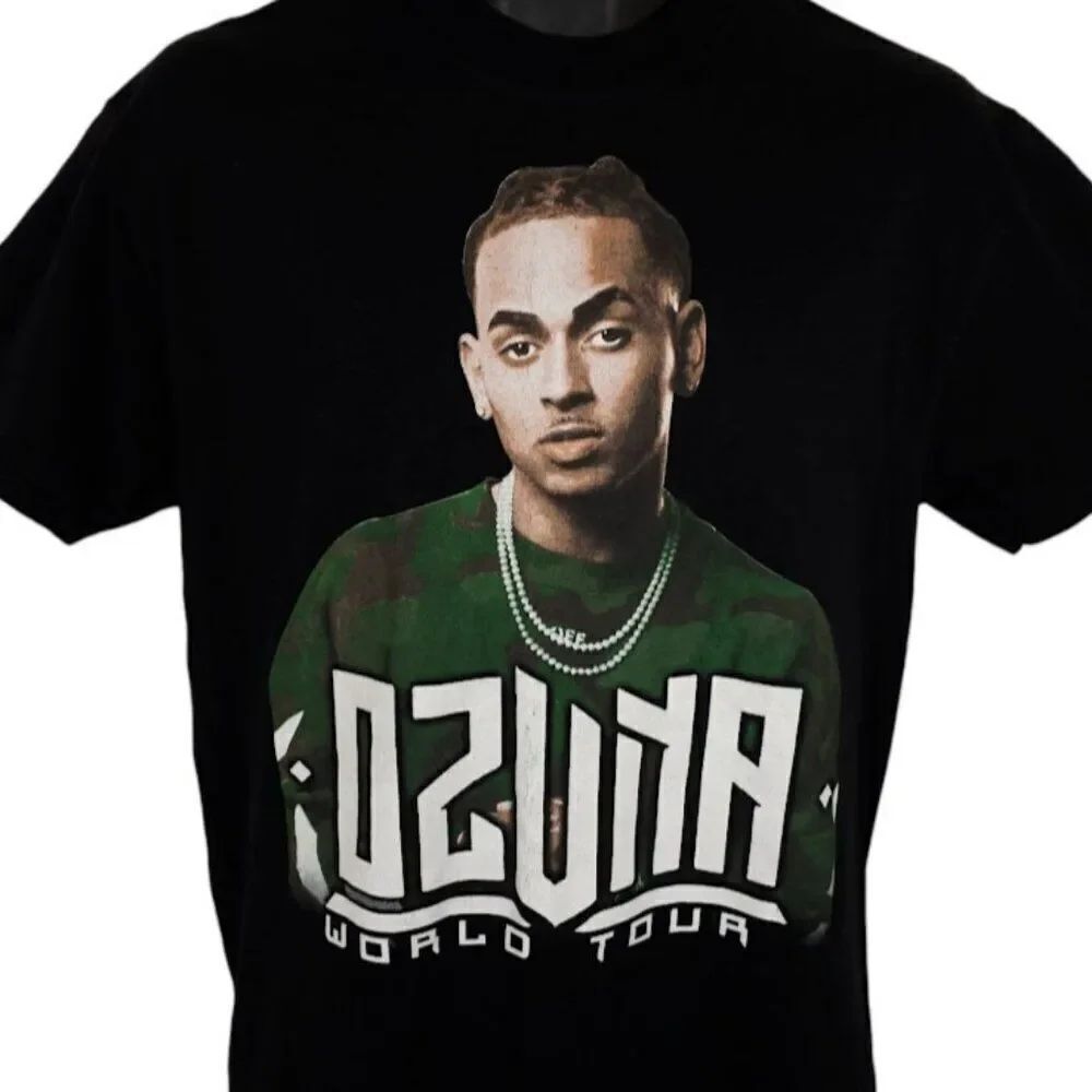 Ozuna T Shirt Mens Size Medium Black 2018 World Tour Puerto Rican Singer Rapper